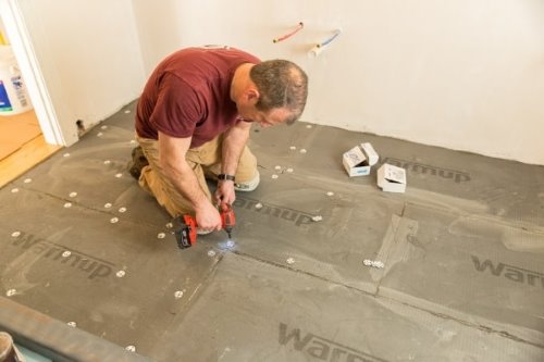 Underfloor Heating Insulation isoleringskort installation